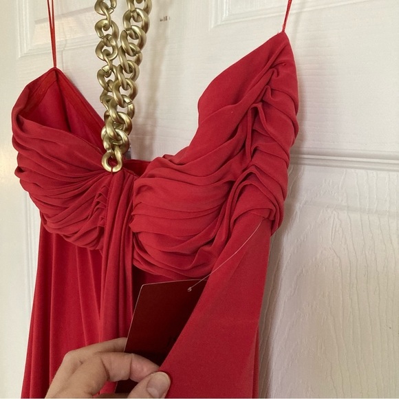 JS Collections Red Strapless Dress - Picture 8 of 12